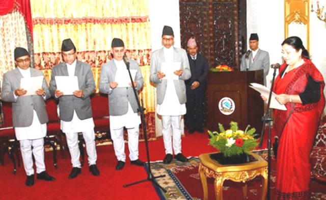 चार देशका राजदूतले राष्ट्रपतिसमक्ष सपथ लिए