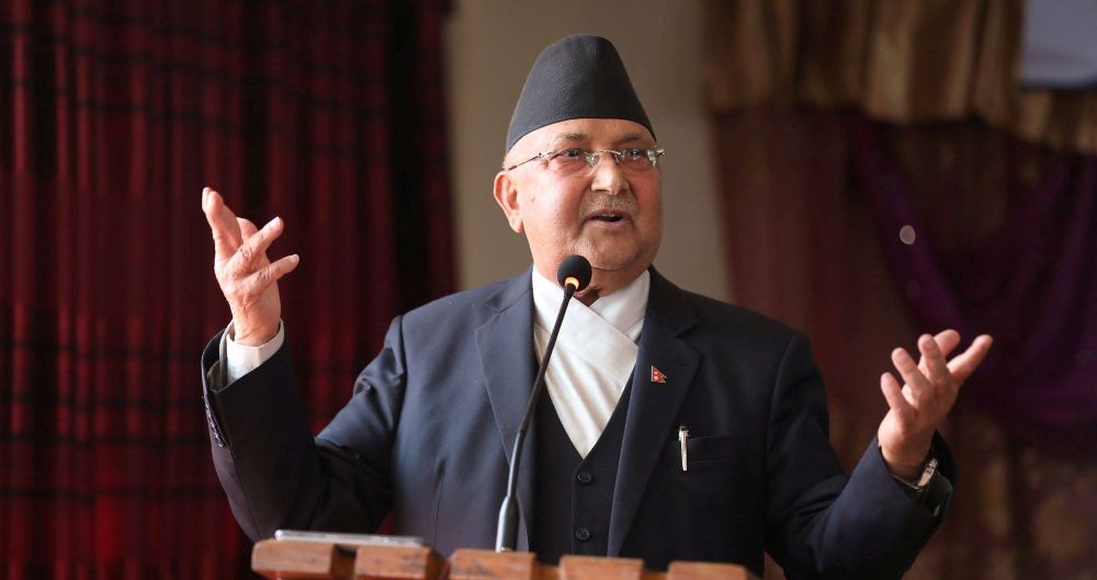 पार्टीलाई पानीजस्तो गरी बहुमत वर्षेको होइन : प्रम ओली