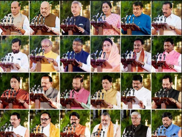 मोदी सरकारका मन्त्रीहरुको लिस्ट र जिम्मेवारी यस्तो छ