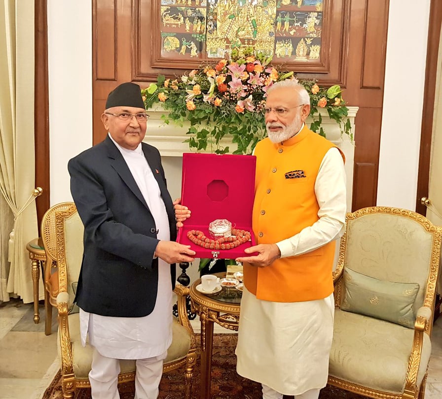 विकास र समृद्धिमा सँगै अघि बढ्ने ओली र मोदीको प्रतिबद्धता