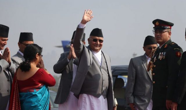 प्रधानमन्त्री ओली आज स्वदेश फर्कंदै