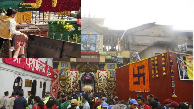 पशुपति क्षेत्रमा फूलमाला चोरिँदै, फोहर थुप्रिँदै