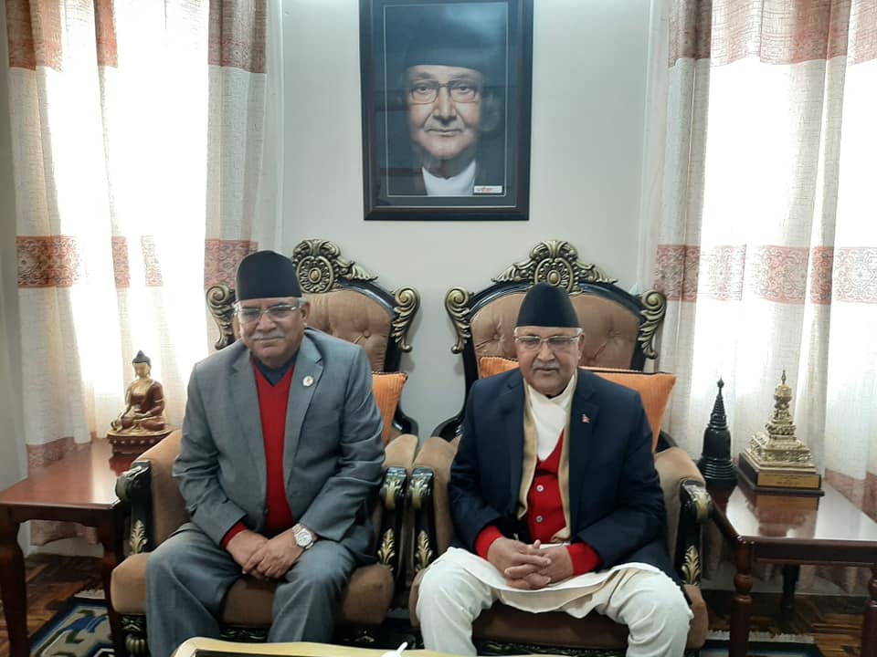 ओली-दाहाल निर्णायक वार्ता सुरु पौडेल, शर्मा, पोखरेल र पुनपनि सहभागी)