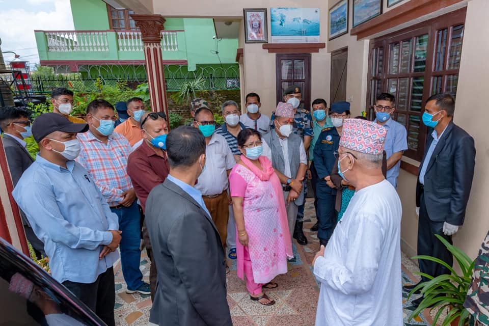 प्रधानमन्त्री ओली बालकोट पुगेर भने :अब अढाई वर्षपछि स्थायी रुपमा बस्नेगरि आउँछु