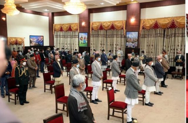 ओली मन्त्रीमण्डलका मन्त्रीहरुको सूचि