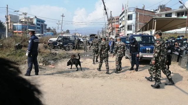 नेकपा केन्द्रीय कार्यालयमा ठुलो संख्यामा सुरक्षाकर्मी, सेना समेत पुग्यो