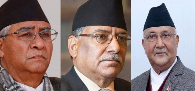 ओली प्रचण्ड मिल्लान भन्ने चिन्तामा देउवा