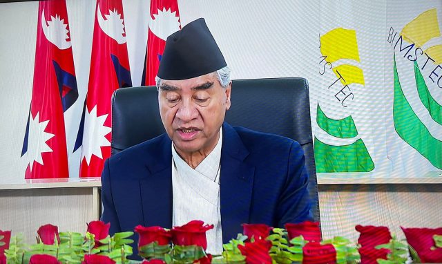 पाँचौँ बिम्स्टेक शिखर सम्मेलनः क्षेत्रीय सहयोग प्रवद्र्धनमा प्रधानमन्त्री देउवाकोे जोड