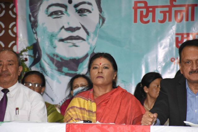 काठमाडौं मेयरकी उम्मेदवार सिंहको संकल्प प्रस्ताव कार्यक्रम