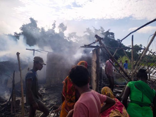 रौतहटमा विद्युत् सर्ट हुँदा घरमा आगलागी