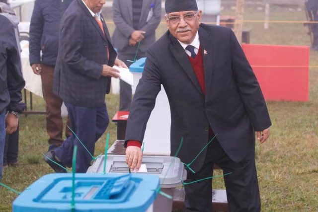 सत्ता गठबन्धनलाई बहुमत आउने प्रचण्डको दाबी